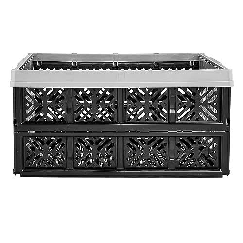 keeeper Stabile Klappbox Ida, Stabiler Kunststoff (PP), 48 x 35 x 23 cm, 32 l, Nordic Grey