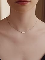 Vista 8 de Dainty Cute Black spinel Choker Necklace for women 925 Sterling Silver Handmade Necklace Jewelry Gift for Women Teen Girls