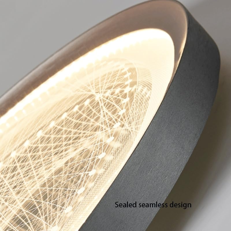 Plafonnier LED lumière complète et intensité variable pour chambre moderne - 5