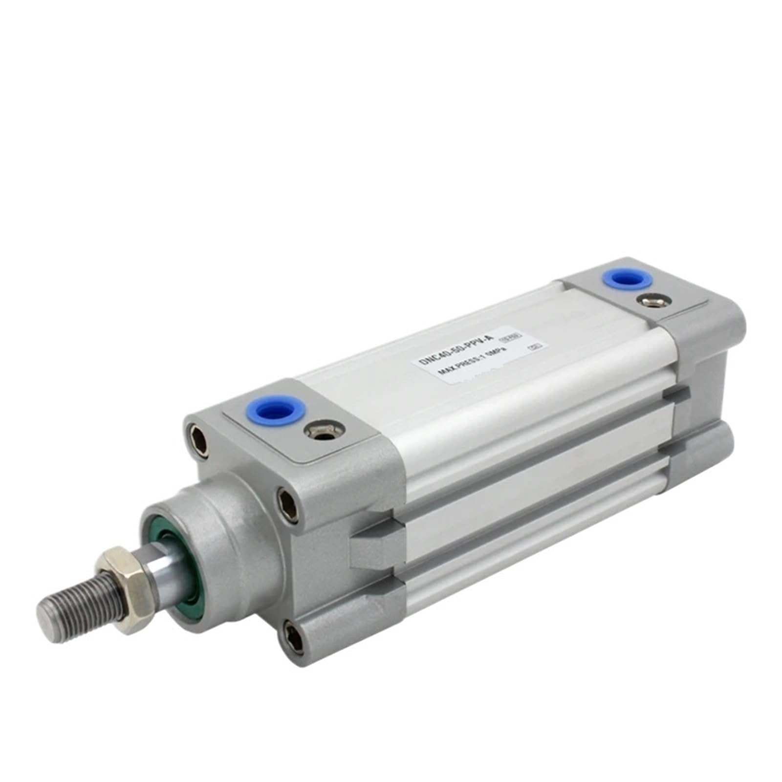 Vérin pneumatique double effet en aluminium avec amortissement réglable 40-125-PPV-A