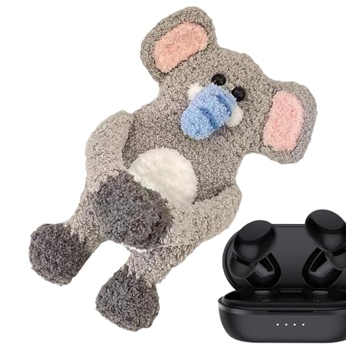 Cubierta de Caso de Auricular Lindo, Caja de Auriculares de Dibujos Animados | Adorable Bolsa de Dinero de Crochet | Encantador Bolso de de Animal Hecha a Mano de Papel de Papel de de