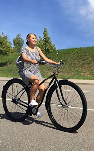 QU-AX Monsterbike 36" 7-Gang 36Z.Shimano Nexus schwarz Fahrrad – Bild 3