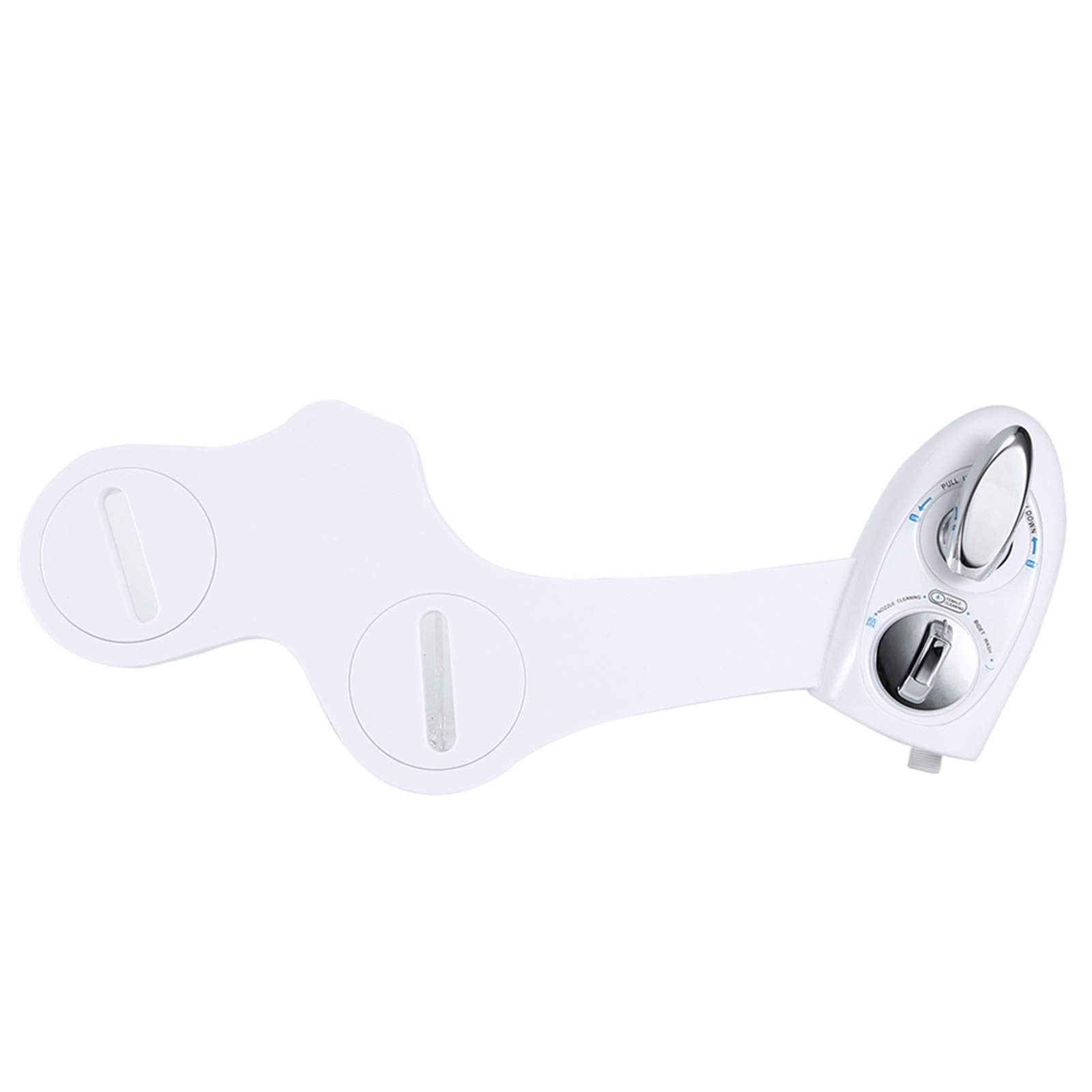Nieelektryczny mechaniczny bidet Deska sedesowa Regulowana nasadka do natrysku świeżej wody z dyszą samoczyszczącą dla dorosłych Dzieci Seniorzy Ceramiczna biała rura ze stali
