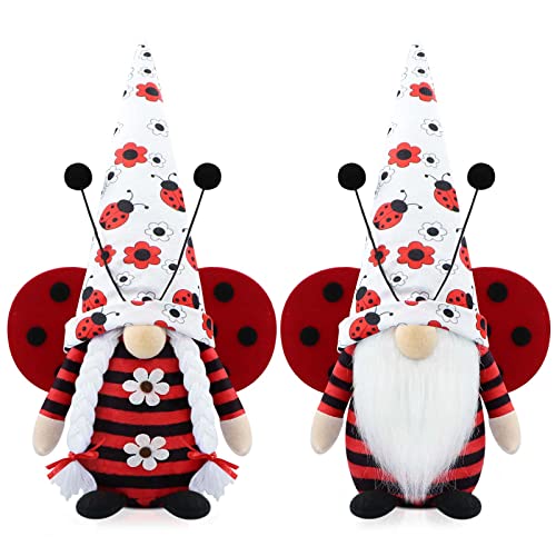 Gehydy Lot de 2 GNOME de Printemps Deco Paques GNOME Peluche Elfe Décoration Noel pour Maison Cuisine Cover