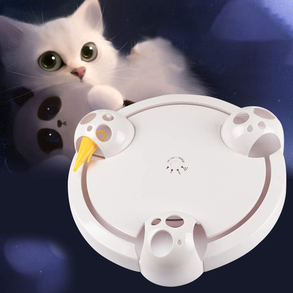 Divertidos juguetes interactivos for gatos for mascotas, juguetes giratorios automáticos for gatos, placa Teaser, juguete for atrapar ratones, juguetes eléctricos for hacer ejercicio, juguetes for gat