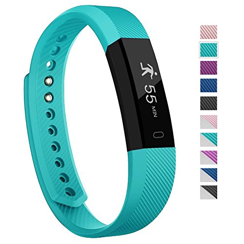 007plus Fitness Tracker, D115 Concise Style Point Touch Activity Tracker (Teal)