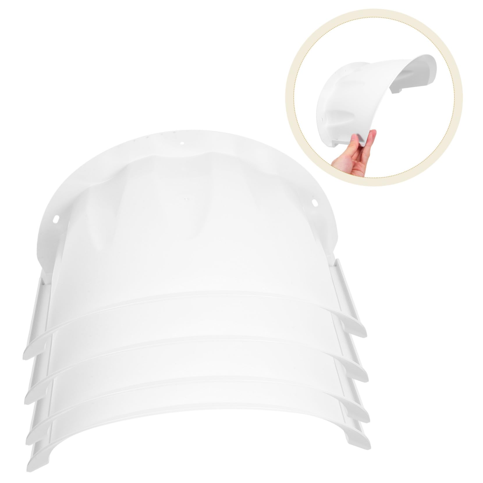 Holibanna 4 Stück Outdoor Kamera Haube Schutzdach Uv-beständig Staubdicht Wetterfeste Kunststoff Abdeckung für Überwachungskameras mit Einfachem Montagekomfort