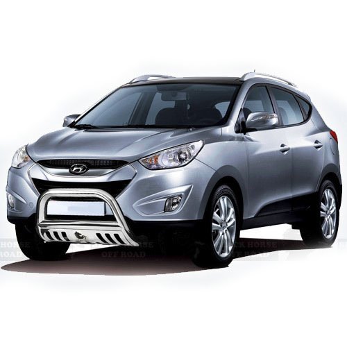 Image of Black Horse Stainless Steel Bull Bar Compatible with 2010-2015 Hyundai Tucson / 2011-2016 Kia Sportage