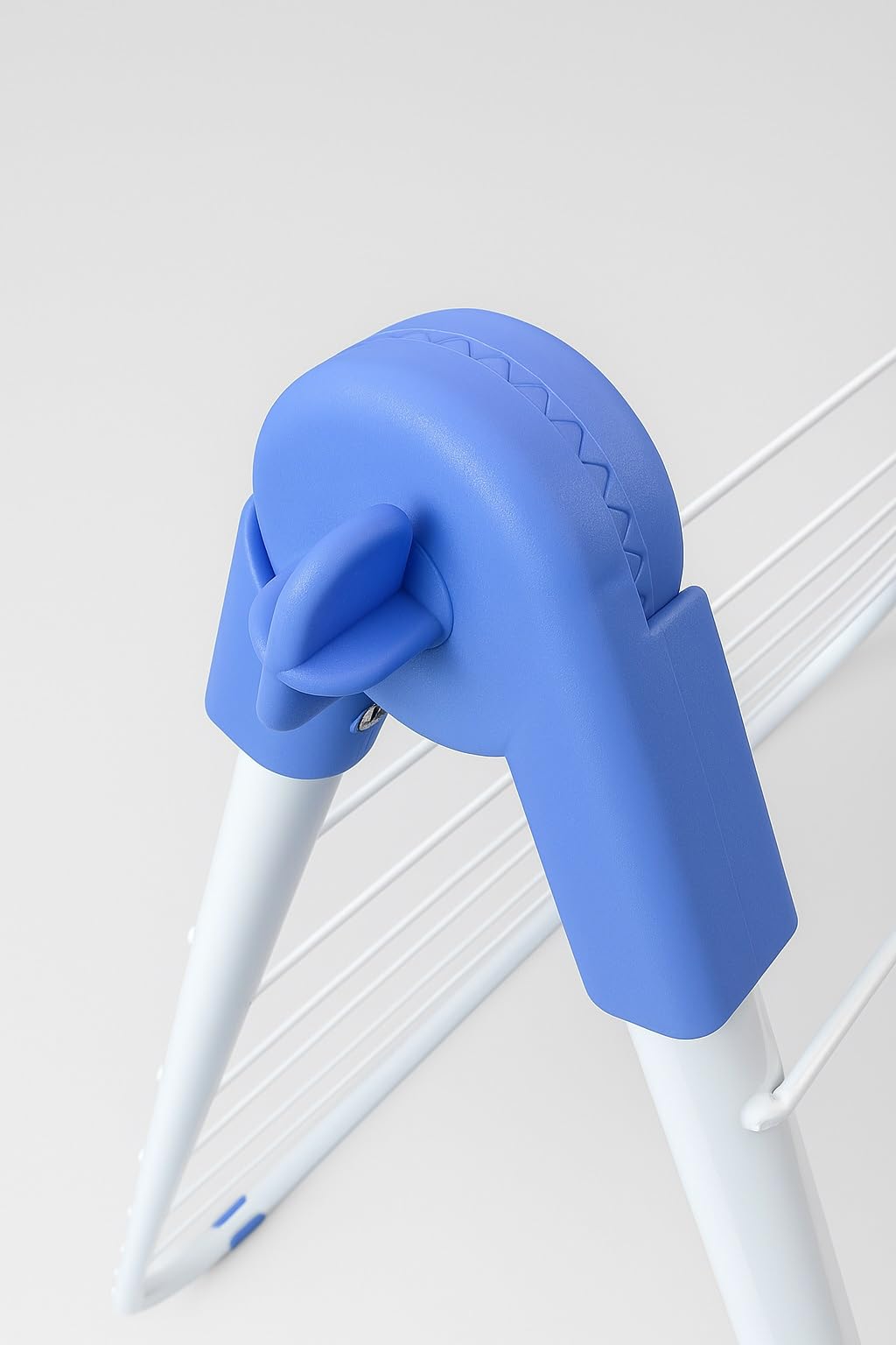 Gardissimo Metall Wäschetrockner Tumby für Badewanne, Weiß-Blau | 10 m Trockenlänge, Material: Metall und Kunststoff, Badewannen Trockner, Wäscheständer