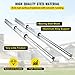 Happybuy 2PCS Linear Rail SBR20-1200mm, Linear Bearings and Rails with 4PCS SBR20UU Bearing Block, Linear Motion Slide Rails for DIY CNC Routers Lathes Mills, Linear Slide Kit fit X Y Z Axis