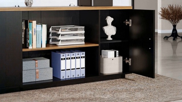 Amazon.com: Tribesigns 85.8-Inch L-Shaped Executive Desk, Extra