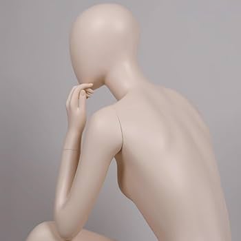 Amazon.co.jp: トルソー マネキン レディース 全身座りポーズ グラス