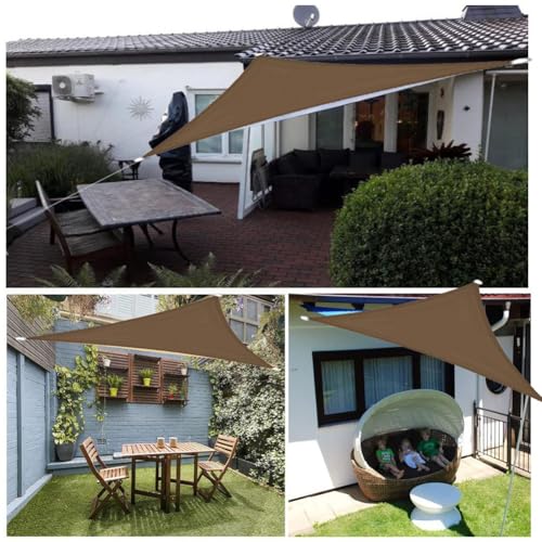 Toldo impermeable para sombra de sol triangular que evita la acumulación de calor 6