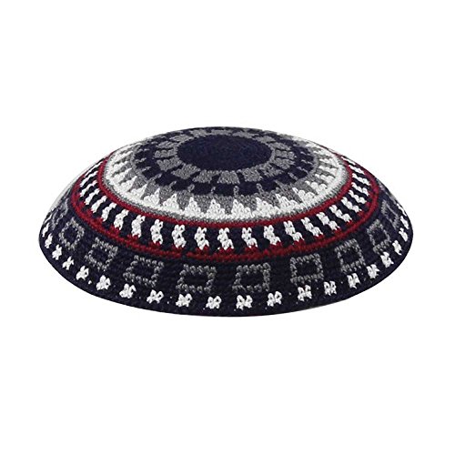 Knit Kippahs with Clips – Hand-made Cotton Yarmulkes (Bulk Packs)