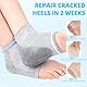 4 Paar Gel-Fersensocken, Feuchtigkeitsspendende Socken, Weiche Lüften Gel Ferse Socken, Bequem, Weich, Belüftet, Feuchtigkeitsspendend, Geeignet für die Pflege der Haut, Trockene, Rissige High