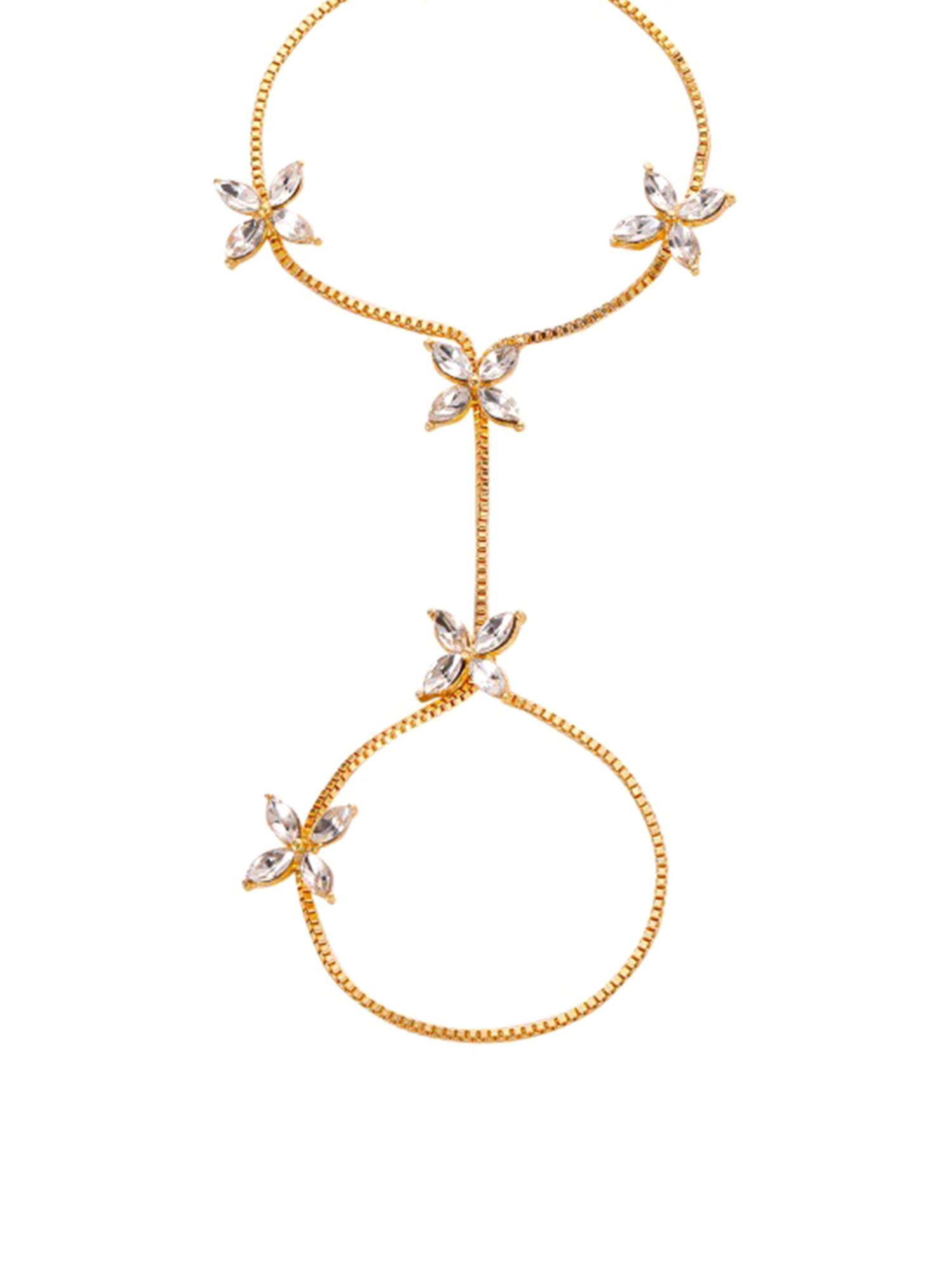 See full amazon price history chart for Yellow Chimes Hand Chain For Women Gold Toned Flower Crystal Graceful Hand Chain For Women and Girls Yellow Chimes Hand Chain For Women Gold Toned Flower Crystal Graceful Hand Chain For Women and Girls (B0BCP5Q63G) Amazon Price History, Amazon Price Tracker