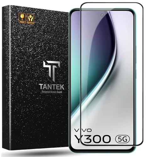 Image of TitanGuard Tempered Glass Screen Protector Guard for Vivo Y300-9H Hardness, Military Grade, Anti-Static, Easy Installation Kit - 1 PACK