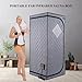 KUNSANA Full Size Portable Far Infrared Sauna Tent,Personal Home Sauna Spa with Heating Foot Pad and Portable Chair