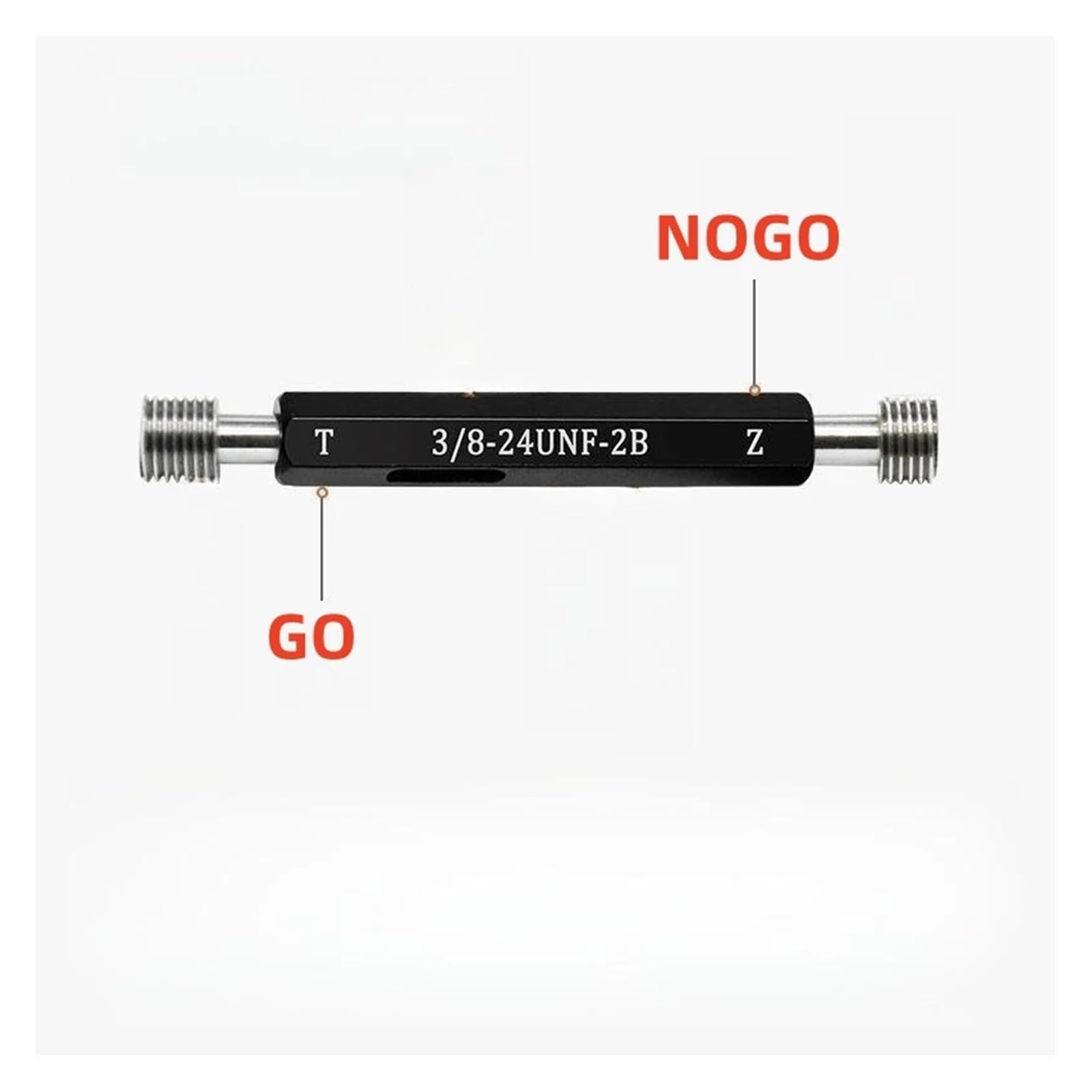Calibro a tampone filettato 1 pz calibro a spina filettata calibro 2B calibro a vite interna di precisione, strumento di prova della filettatura passo U1-8~U1-1I16(1-10UNC-2B)