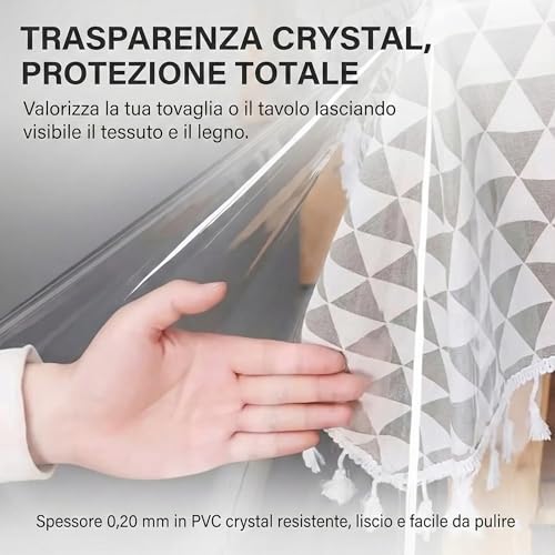 Nappe transparente anti-taches 140x240cm contre les rayures - 7