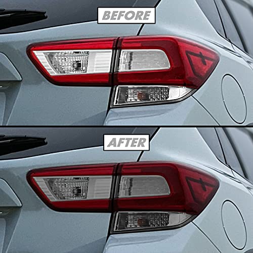 Image of SlickMod PreCut Vinyl Smoke Tint for 2018-2022 Subaru Crosstrek Tail Light & Reflector (1. Taillight, 35% Light Smoke)