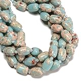 Material: Natural Blue Agalmatolite ( Not Treated or Dyed ) Shape: Drum Barrel Color: Light Blue Size: 13x18mm - Approx 33 Beads Per Strand Hole Size: Approx1.2mm Mined in China Note: -Gemstone bead sizes are approximate and may have a +/- 0.5mm diff...