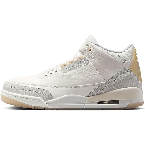 Air Jordan 3 Retro Craft Ivory Men's Shoes (FJ9479-100, Ivory/Cream/Grey Mist)