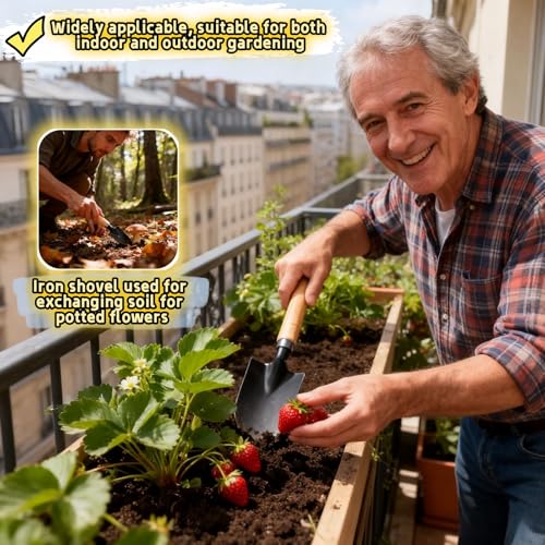 Set mini de herramientas para jardinería interior 3 piezas miniatura 5