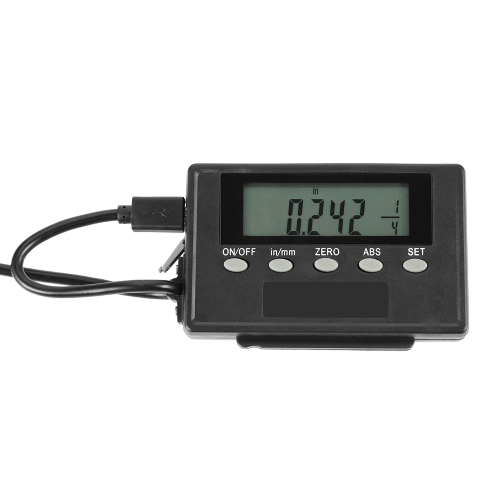 Akozon Escala lineal digital precisa 0-150 mm, Escala de lectura DRO remoto, LCD Sensor de desplazamiento para máquinas de fresadoras y tornos
