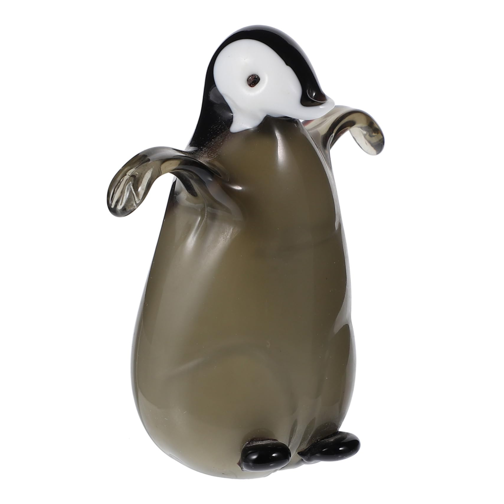 Cabilock 1pc Glass Penguin House Decorations for Home Dashboard Decorations Penguin Figurine Adornment Ashtray Desk Topper Mini Animal Figurine Cake Decorations Mini Figurine Interior Car