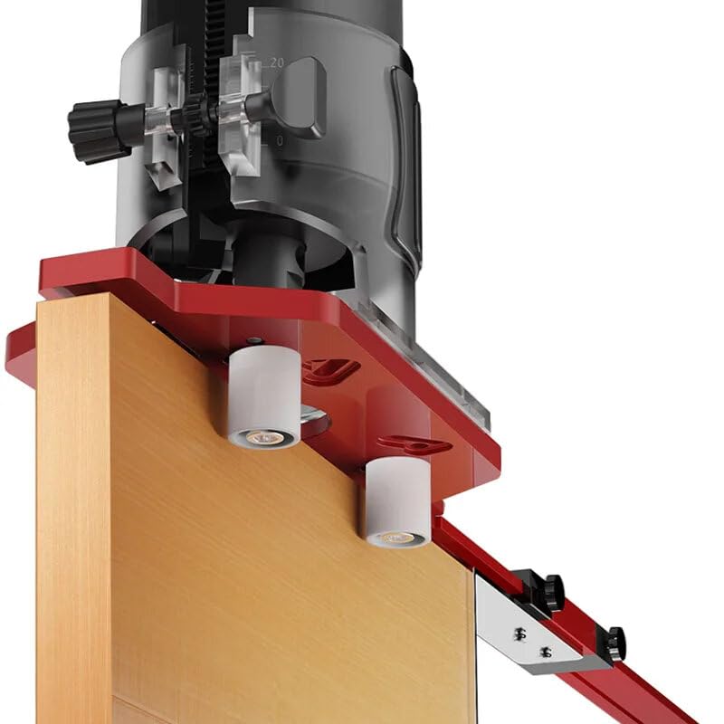 VIDOO Placa Base Multifuncional para Fresadora Aleación Aluminio Ranurado 2 en 1 Diámetro de Fresado Ajustable-#D