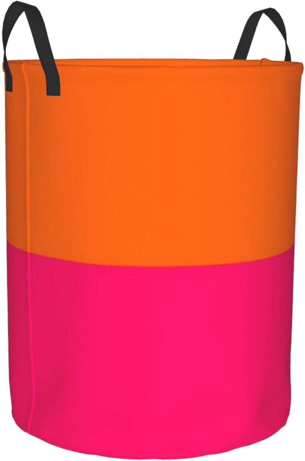 Large Laundry Hamper, Orange and Bright Pink Laundry Basket Collapsible & Waterproof Storage Basket for College Dorm, Family Essentials