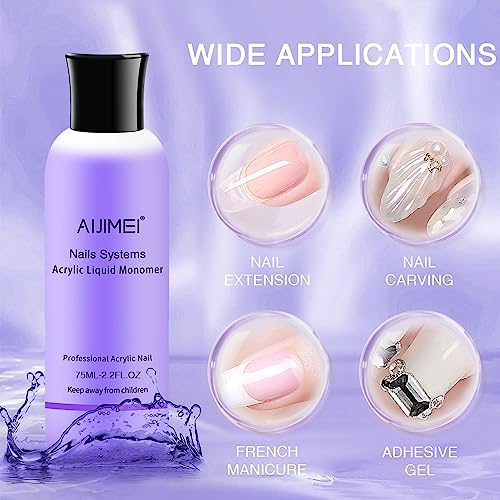 Acrylic Liquid Monomer 75ML/2.58FL.OZ para uñas miniatura 2