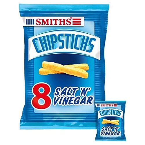 Smiths Chipsticks Salt & Vinegar Snacks 17g x 8 per pack