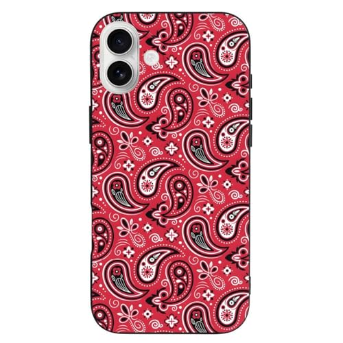 iPhone 16 Plus ケース カバー ペイズリー柄 と互換性のある 携帯ケース アイフォン iPhone 16 Plus ケース Case ワイヤレス充電対応 TPU 耐衝撃 人気