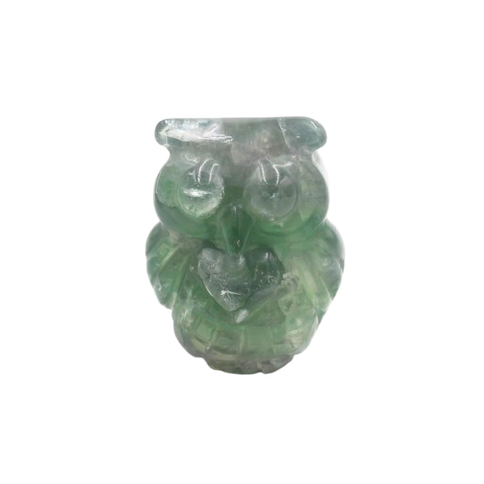 Zicnjodye 1pc Natural Stone Owl Shape Ornament