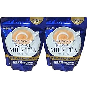 Nitto Royal Milk Tea Instant melkthee, Japanse zwarte theebladeren en Hokkaido-melk, 280 g x 2 pakjes