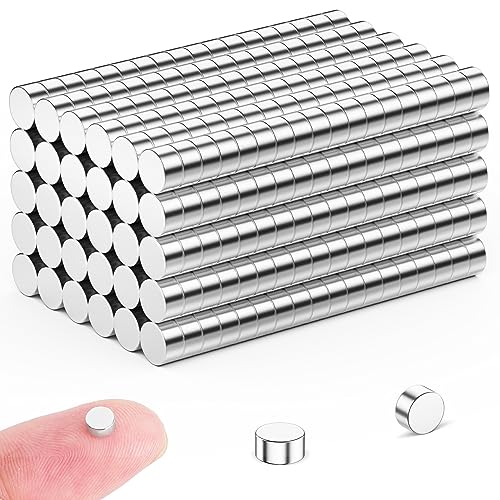FINDMAG 50 Stück 4 mm x 2 mm Mini Magnete Stark Kleine Magnet Kühlschrank Magnete für Magnettafel Whiteboard Magnet für Handwerk Fotos