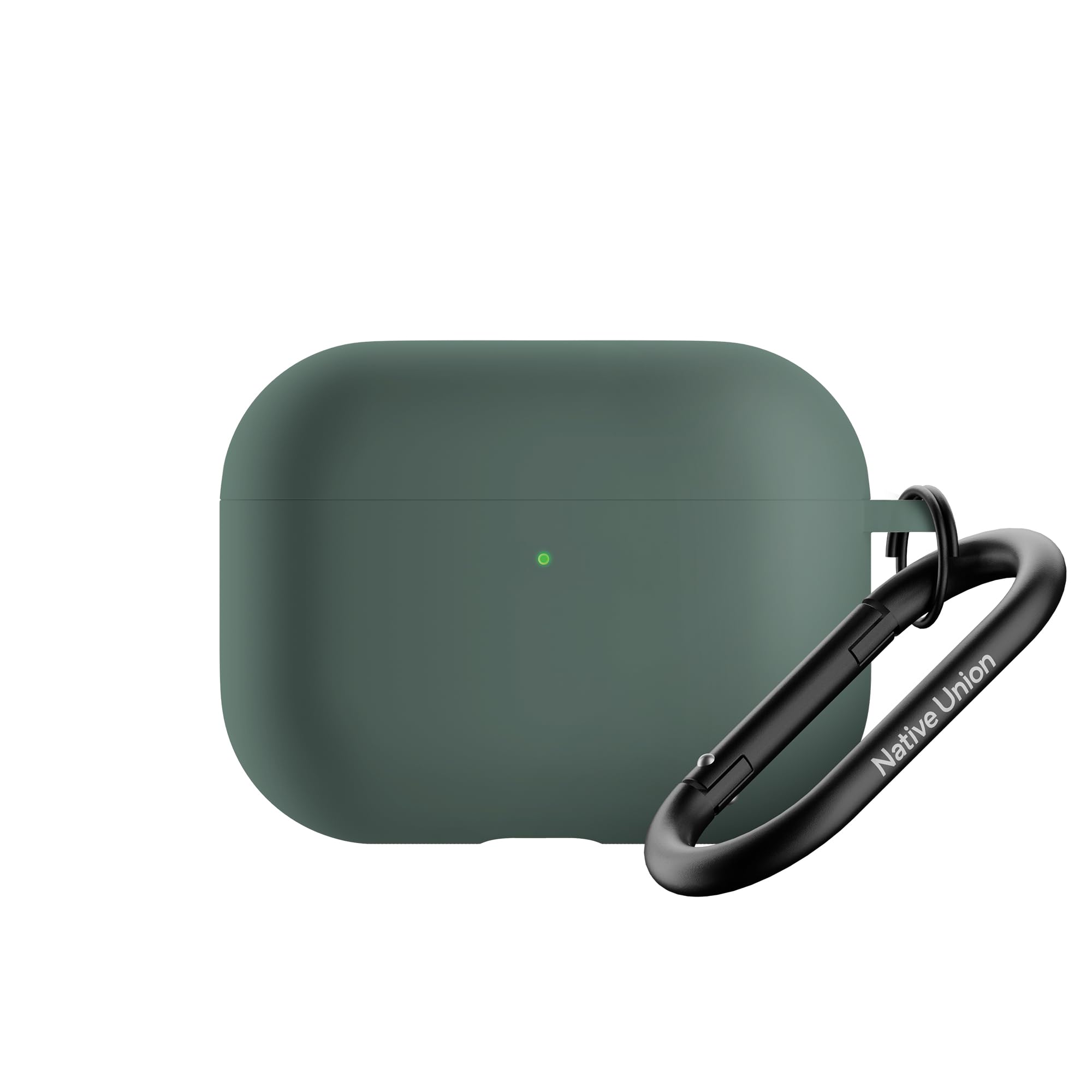 Active Case for AirPods Pro 3 – Silky Smooth Matte Silicone Case with Clip to Attach Anywhere (Slate Green)