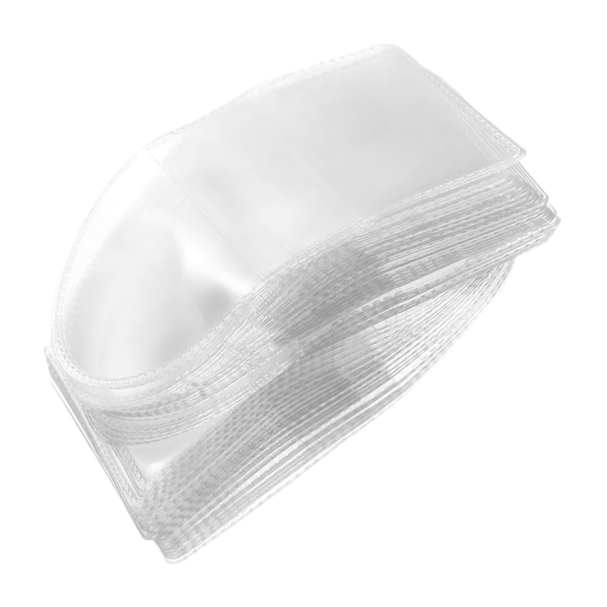 VILLFUL 50pcs Plastic Coin Holders Coin Storage Bag PVC Protectors for Collection Box Small Pocket Design