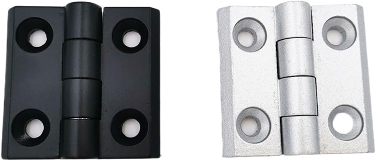 10pcs 3030 Aluminum Profile Industry Cabinet Metal Silver White Black Zinc Alloy Hinge(3030 Silver (10pcs))