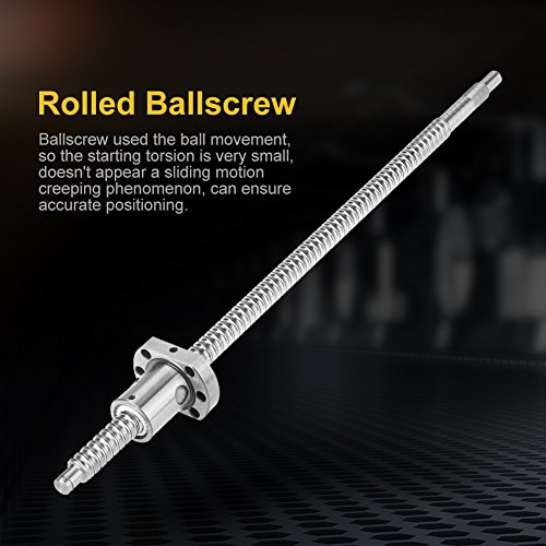 Rolled Ballscrew Ballnut 350Mm Sfu1204 Anti-Backlash Low Operation Noise No Stick Slip Effect Without Side End Supports #TOP7