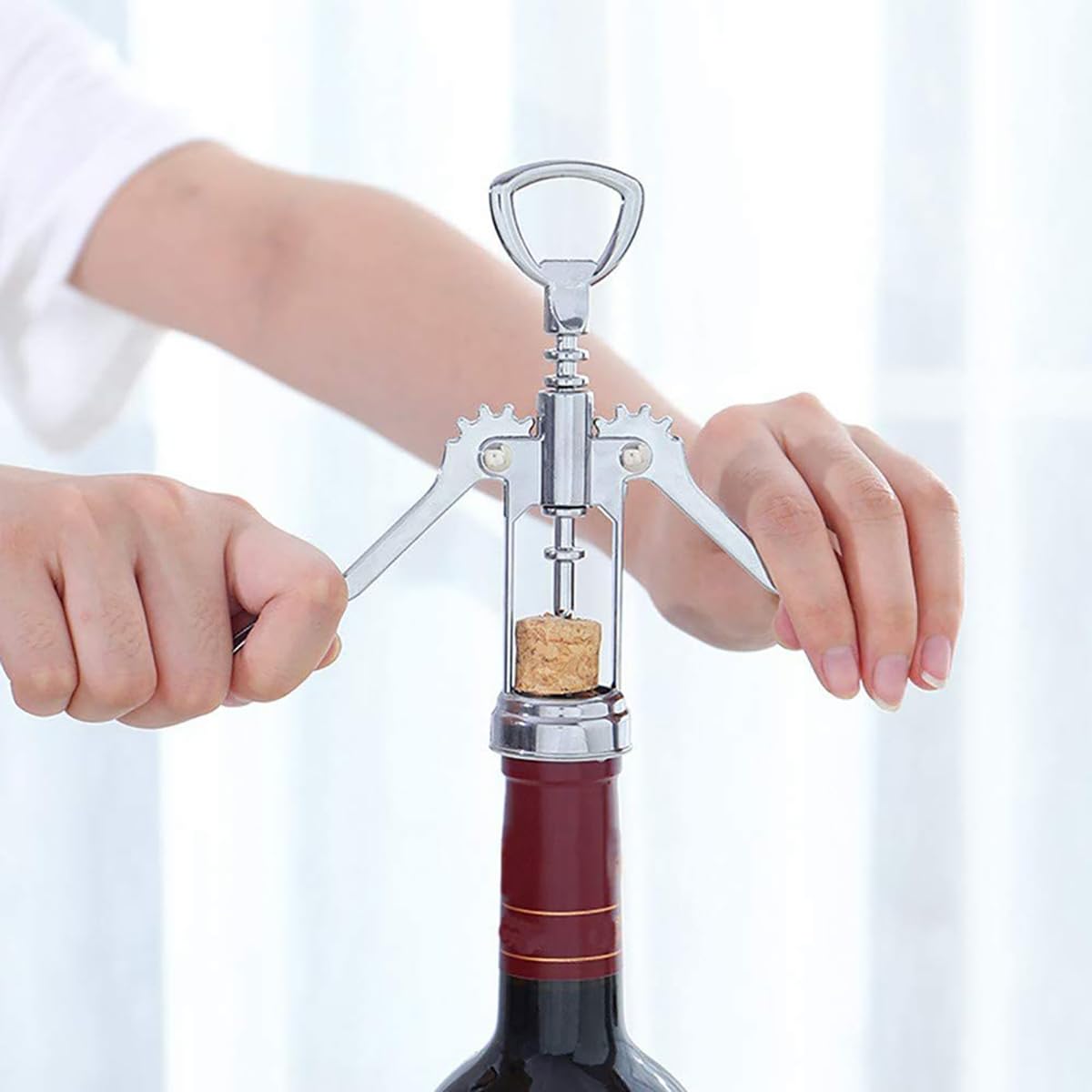 Premium Wing Corkscrew - Wine Opener with Stopper -2 Premium Wing Corkscrew - Wine Opener with Stopper -2