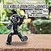Zing StikBot Single Pack - Includes 1 StikBot - Collectible Action Figures and Accessories, Stop Motion Animation, Ages 4 and Up (Solid Black Sparkle)