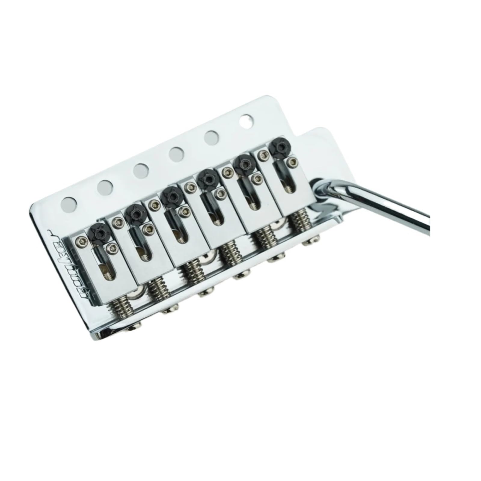 Ponte per chitarra elettrica, compatibile con GUYKER, GG1001-S | Base in ottone, selletta blocca corda in acciaio inox, ponte in metallo(CR)