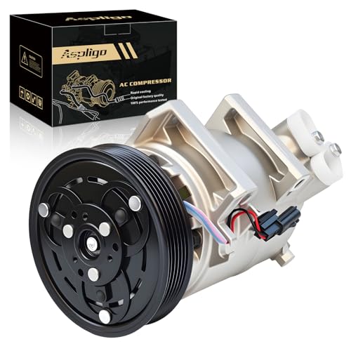 Aspligo Air Conditioner AC Compressor Fits for Nissan Rogue 2008-2013 2.5L CO 11200C 92600JM01B 92610JM01A CO-11200C 97490 98490 92600JM01C 92600-JM01E