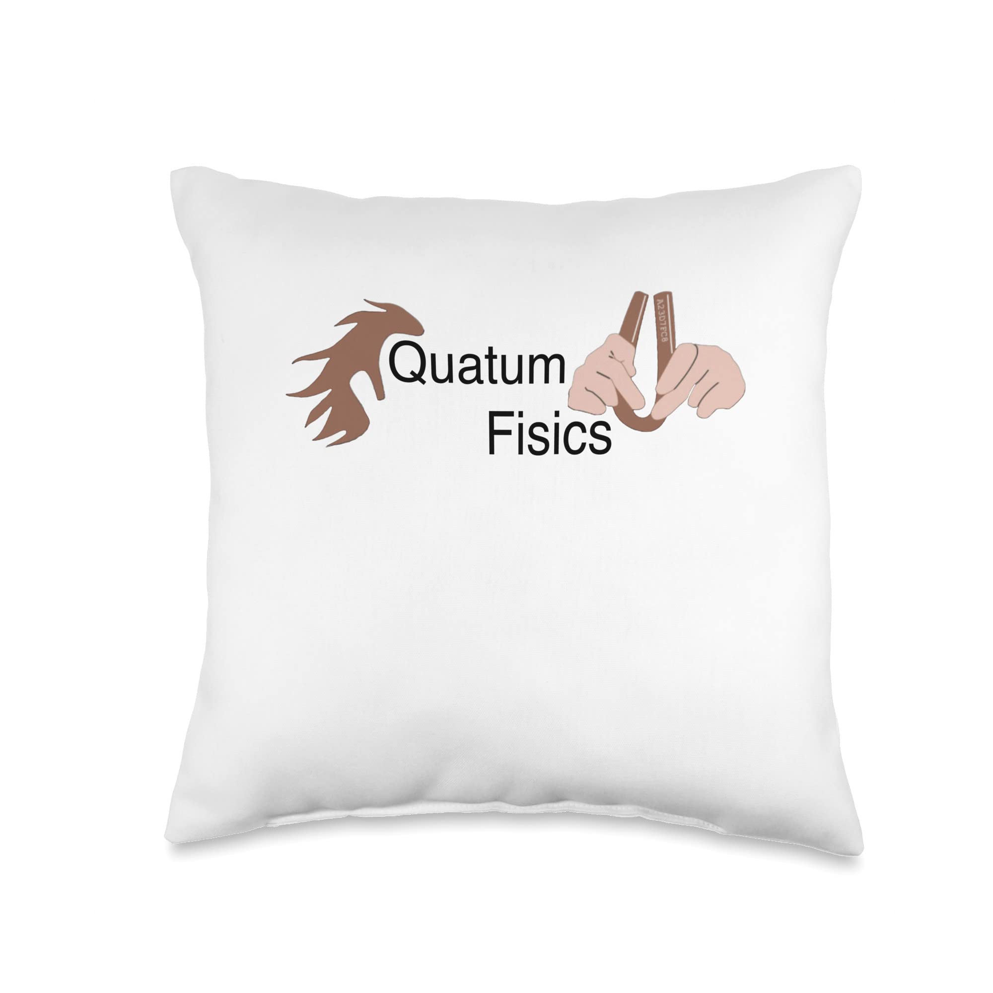 Quatum Fisics Throw Pillow, 16x16, Multicolor