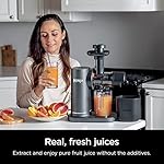 Ninja NeverClog Cold Press Juicer, Powerful Slow Juicer with Total Pulp Control, Countertop, Electric, 2 Pulp Functions, Dishwasher Safe, 2nd Generation, Charcoal, JC151 - Image 4