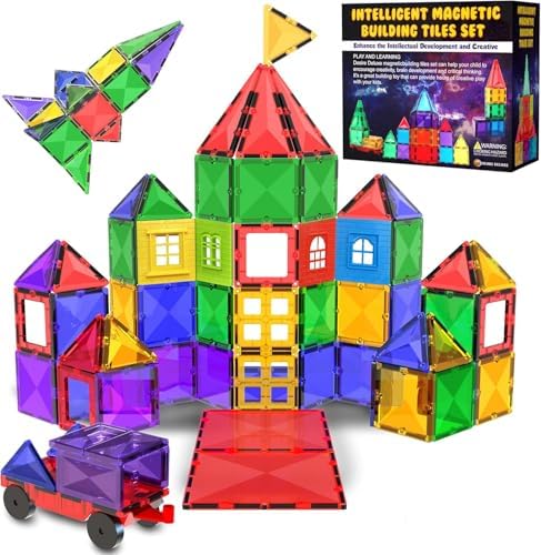 Desire Deluxe Magnetic Building Blocks Tiles STEM Toy Set 57PC – ...