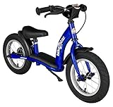 BIKESTAR Kinder Laufrad Lauflernrad Kinderrad für Jungen und Mädchen ab 3-4 Jahre | 12 Zoll Classic Kinderlaufrad | Blau | Risikofrei Testen